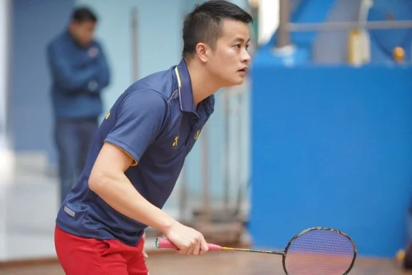 badminton training session